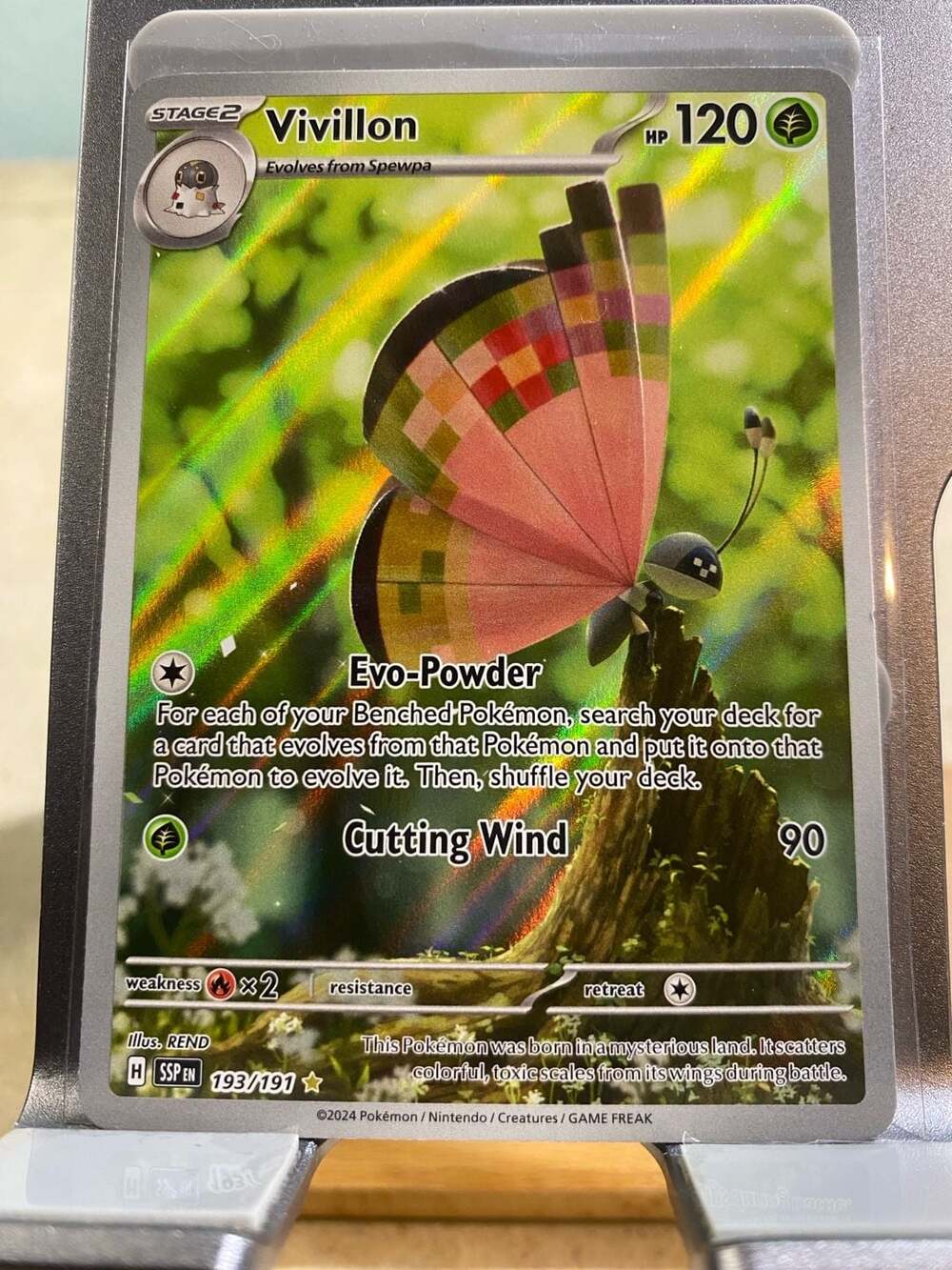 Vivillon 193/191 Illustration Rare - Scarlet & Violet: Surging Sparks